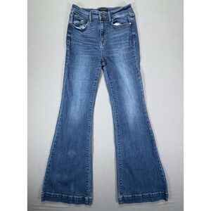 Judy Blue Flare Jeans Womens 9/29 Blue Excellent High Rise Medium Wash